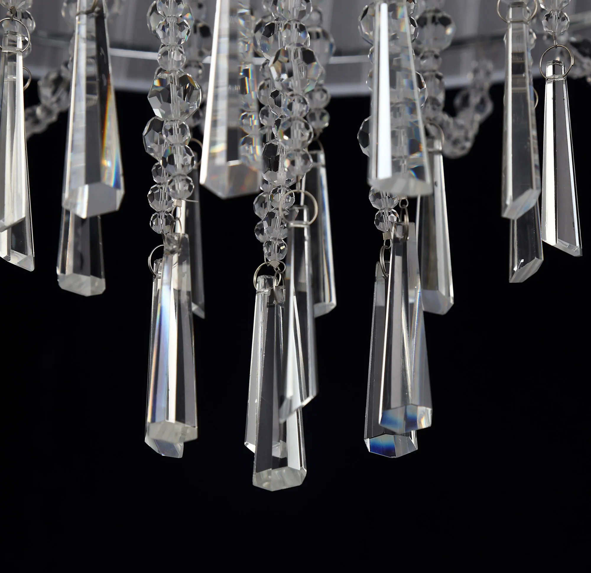 Freida Semi Flush Ceiling 6 Light IL31747  Diyas Freida Polished Chrome-White